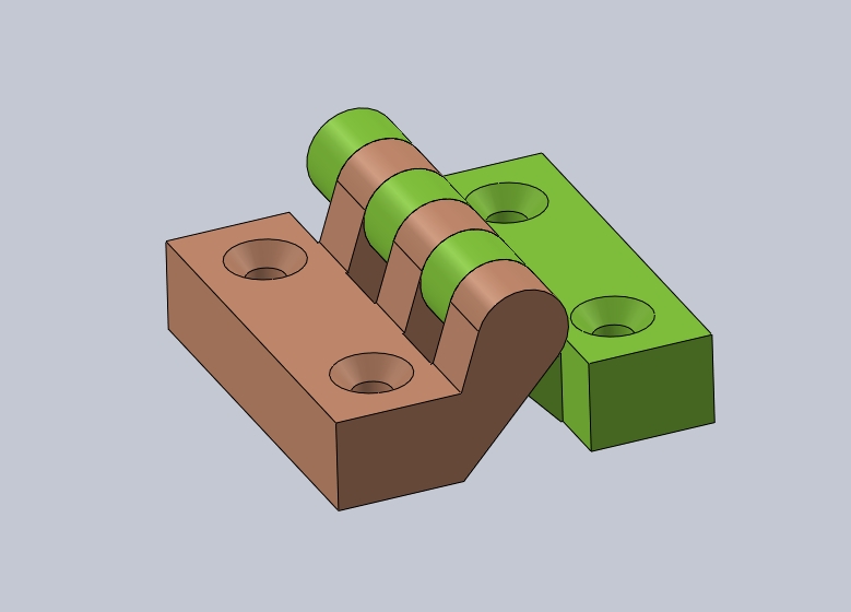 N系列螺钉安装型外露式合页[PDNSN-40]